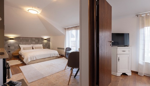 Deluxe Suite, Kitchen, Mountain View