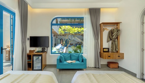 Superior Double or Twin Room, Balcony, Garden View