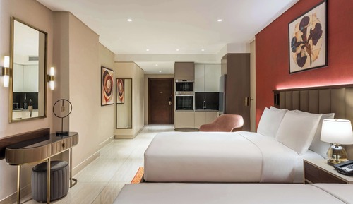 Superior Studio, 2 Double Beds, Balcony