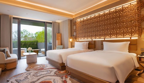 DELUXE ROOM, 2 Double Size Beds, Private Courtyard