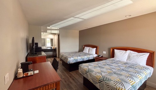 Standard Room, 2 Double Beds, Non Smoking, Refrigerator & Microwave
