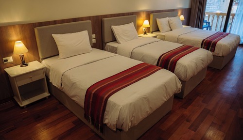 Superior Triple Room, Balcony, Garden View