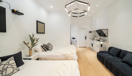 Basic Apartment, Multiple Beds, Non Smoking, Kitchen