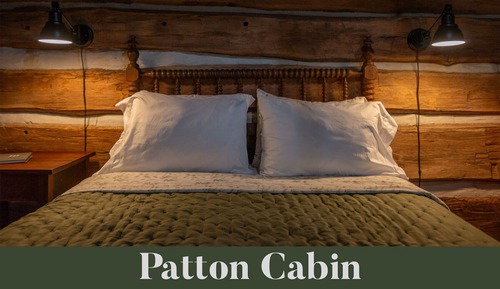 Patton Cabin, 1 Queen Bed, Jetted Tub and Fireplace