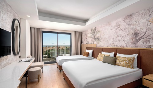 Standard Triple Room, Balcony, Pool View