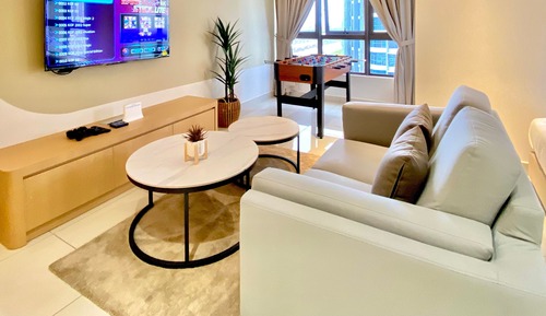 Comfort Studio, 2 Queen Beds, Accessible, City View