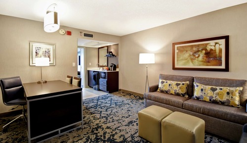 Suite, 1 King Bed, Accessible (Mobility & Hearing, Roll-in Shower)