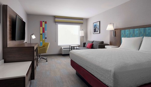 Room, 1 King Bed with Sofa bed (Microwave & Refrigerator)
