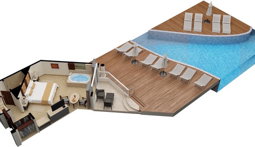 Swim Up Suite Garden View - Kids & Teens Free