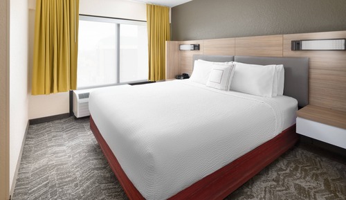 Suite, 1 King Bed with Sofa bed (Hearing Accessible)