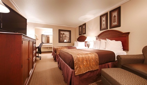 Standard Room, 2 Double Beds, Smoking, Refrigerator & Microwave (SMOKING)