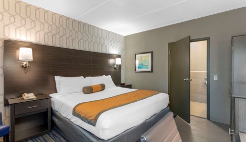 Standard Room, 1 King Bed, Accessible, Refrigerator & Microwave (1st Floor)