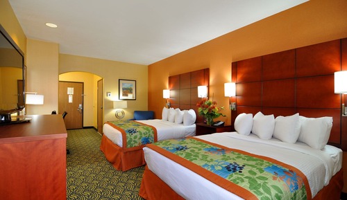 Standard Room, 2 Queen Beds, Non Smoking, Refrigerator & Microwave