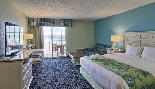 Standard Room, 1 King Bed with Sofa bed, Beach View (Upper Floor)