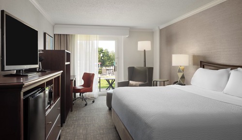 Room, 1 King Bed, Mobility Accessible, Pool View (Roll-In Shower)