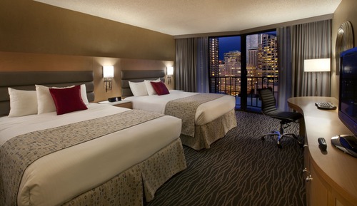 Executive Room, 2 Queen Beds, Balcony, City View