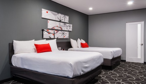 Deluxe Single Room, 2 Queen Beds, Refrigerator & Microwave