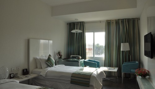 Deluxe Double Room, 1 Bedroom, Smoking, City View