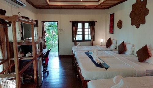 Family Quadruple Room, 2 Bathrooms, Garden Area