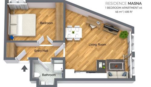 One-Bedroom Apartment
