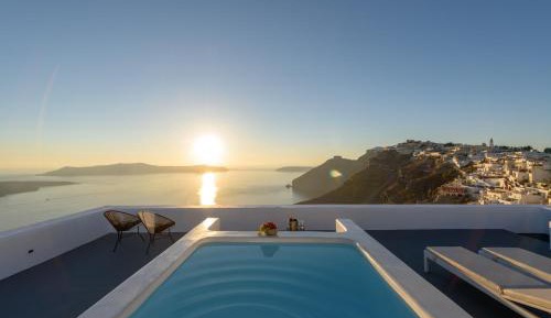 One-Bedroom Cave Villa with 2 Hot Tubs and Caldera View - La Vida Breve