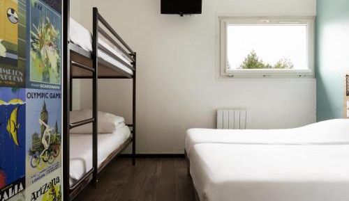 Room with Four Single Beds and Bathroom