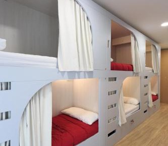 Bunk Bed in Mixed Dormitory Room with Shared Bathroom