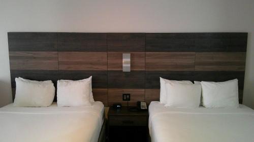 One-Bedroom Corner Suite with Two Queen Beds and Living Room - Non-Smoking
