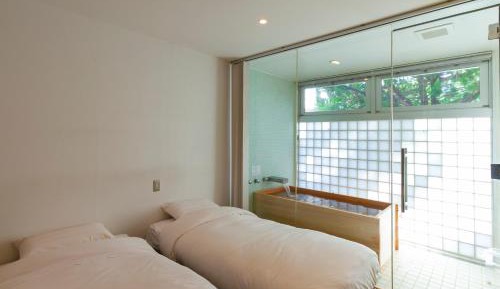 Twin Room with Tatami Area and Private Hot Spring Bath - Kaede