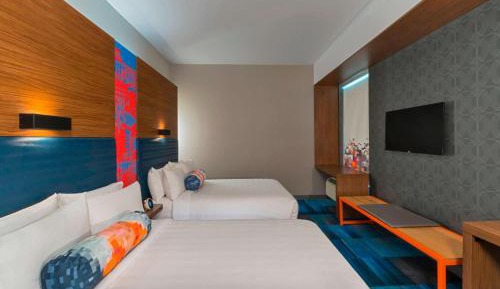 Aloft Two Queens, Guest room, 2 Queen