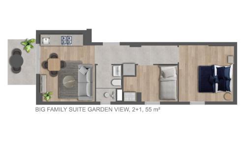 Apartment with Garden View