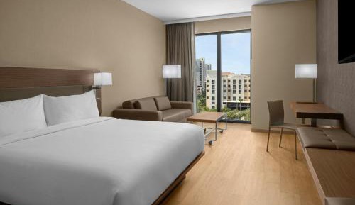 King Room with Sofa Bed and Partial Water View