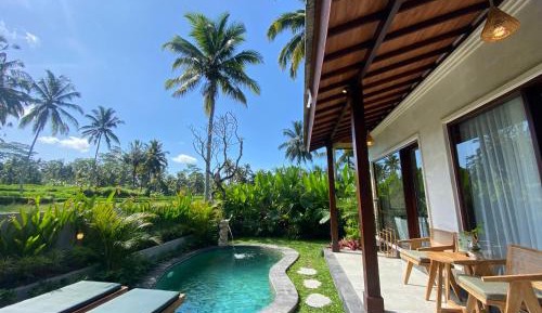  One -Bedroom Private Pool Villa with Rice Field View 