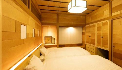 Twin Room with Tatami Area with Hot Spring Bath and Open-Air Bath
