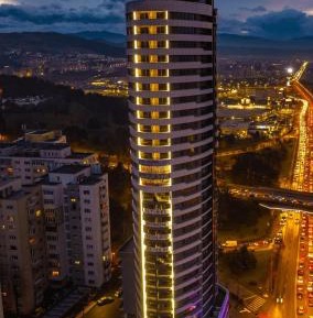 Deluxe One-Bedroom Apartment with City View