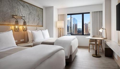 Queen Room with Two Queen Beds and City View