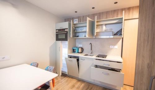 Studio Apartment with Balcony and with projector