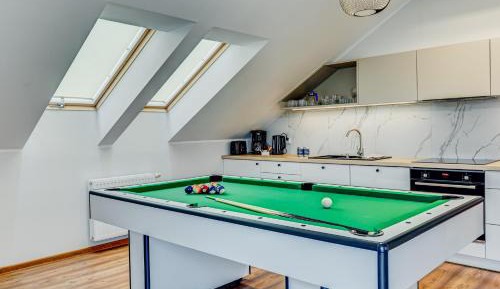 Deluxe Two-Level Apartment with Sauna and Billiards