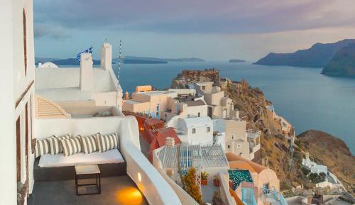 Privilege Two-Bedroom Suite with Indoor Pool and Caldera View
