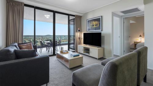 Executive One-Bedroom Apartment with river view