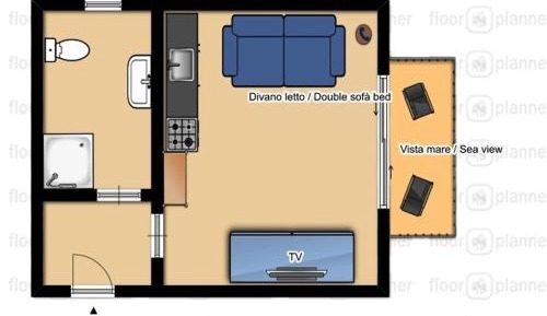 Studio with Sofa Bed