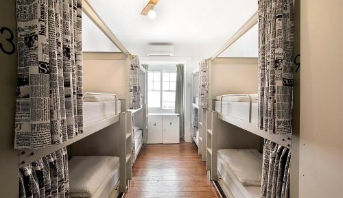 Bed in 10-Bed Mixed Dormitory Room with Shared Bathroom