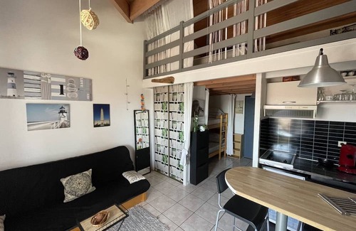 Mimizan-Plage Apartment | Beautiful apartment for 2 to 6 people in the heart of the pedestrian streets of Mimizan plage