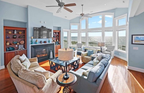 Hatteras House | On Special - Oceanfront - Pool, Hot Tub, Elevator, Game & Media Rooms, Gazebo