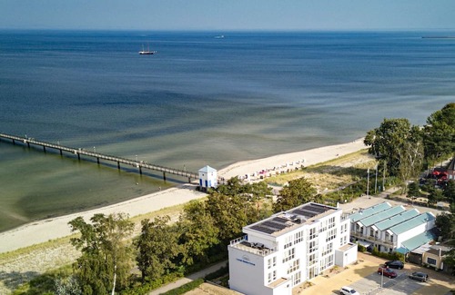 Lubmin House | Zimmer Stammhaus seitlicher Meerblick - Hotel Seebrücke