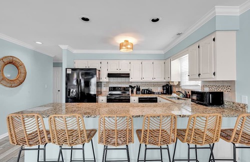 North Myrtle Beach House | Brand New! Private Pool, Ocean Views, Game Room, Across From Beach