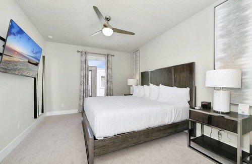 Reunion House | Spacious Modern Condo with Foosball Table and Large Rooftop Terrace. Reunion Resort Water Park Access near Disney at Spectrum Resort Orlando by Rentyl - B5 #220