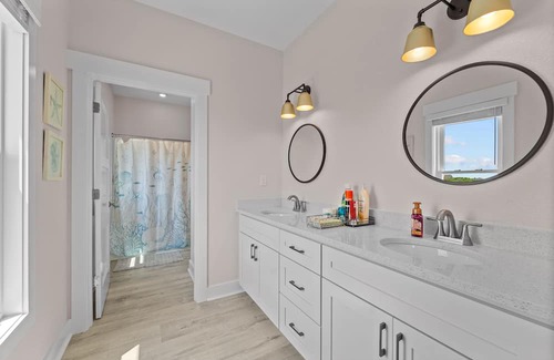 Carova Beach Cottage | Brand New Beach House with Ocean Views, Elevator, Game Room and Inground Pool!