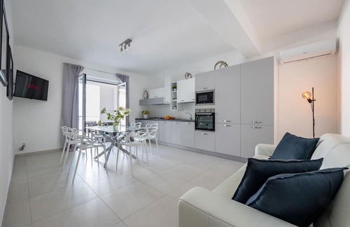 Capo d'Orlando Apartment | Apartment 'Primo' with Partial Sea View, Wi-Fi and Air Conditioning