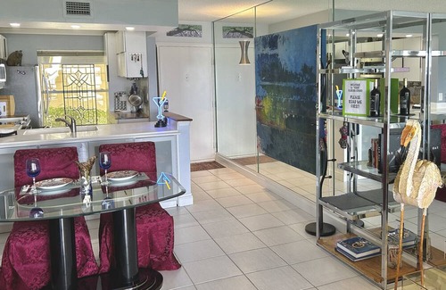 Casa del Mar Condo | Waterfront condo with bay view, pool, patio, & W/D - calendar month rental